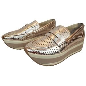 Dolce Vita Metallic Gold Platform Sneakers